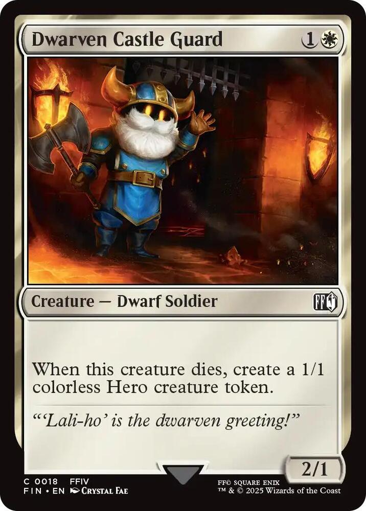 Dwarven Castle Guard - FINAL FANTASY - Geeked Out Goods