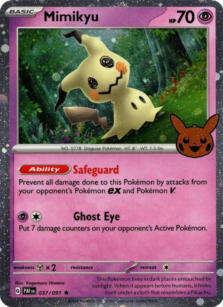 Mimikyu - 037/091 - Holo Rare - Geeked Out Goods
