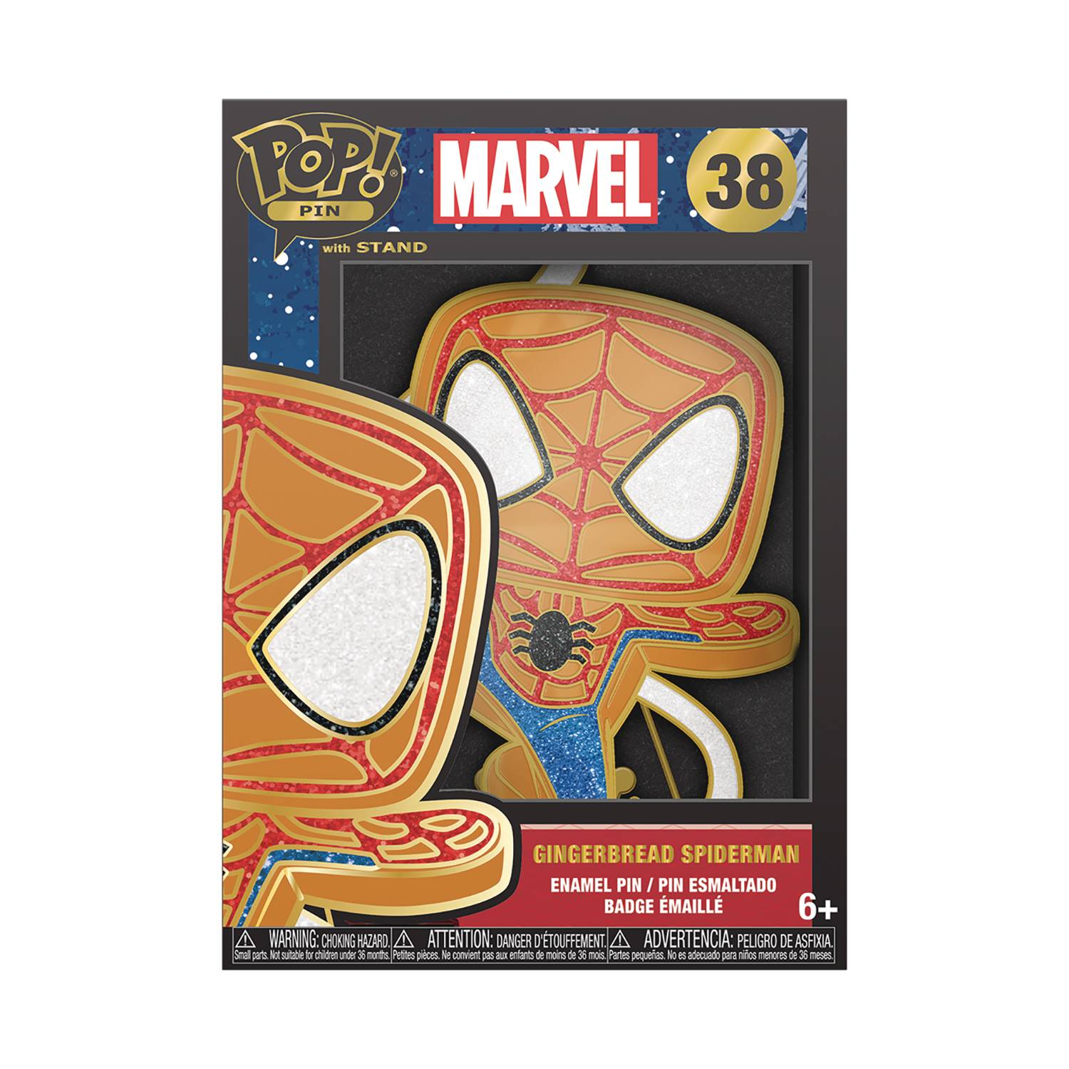 FUNKO POP  MARVEL GINGERBREAD SPIDERMAN PIN - King Gaming
