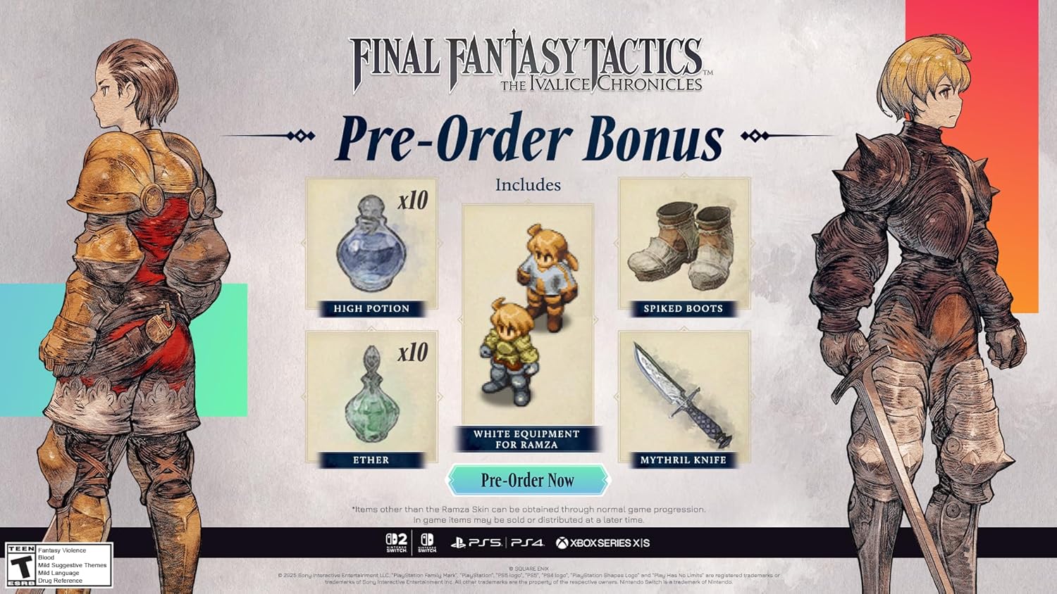 Final Fantasy Tactics: The Ivalice Chronicles NSW - Pre Order - Geeked Out Goods