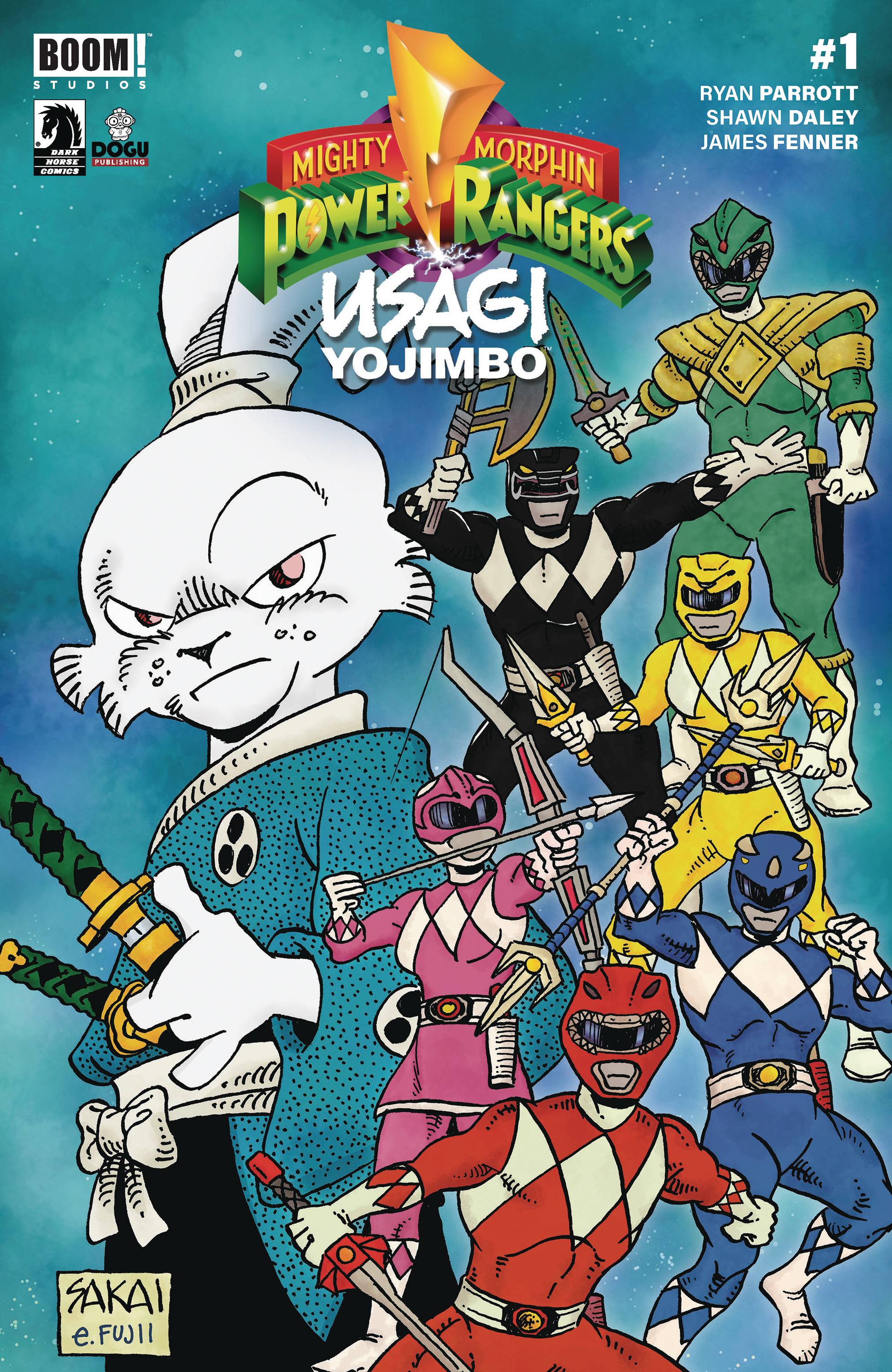 MIGHTY MORPHIN POWER RANGERS USAGI YOJIMBO #1 CVR B SAKAI - King Gaming