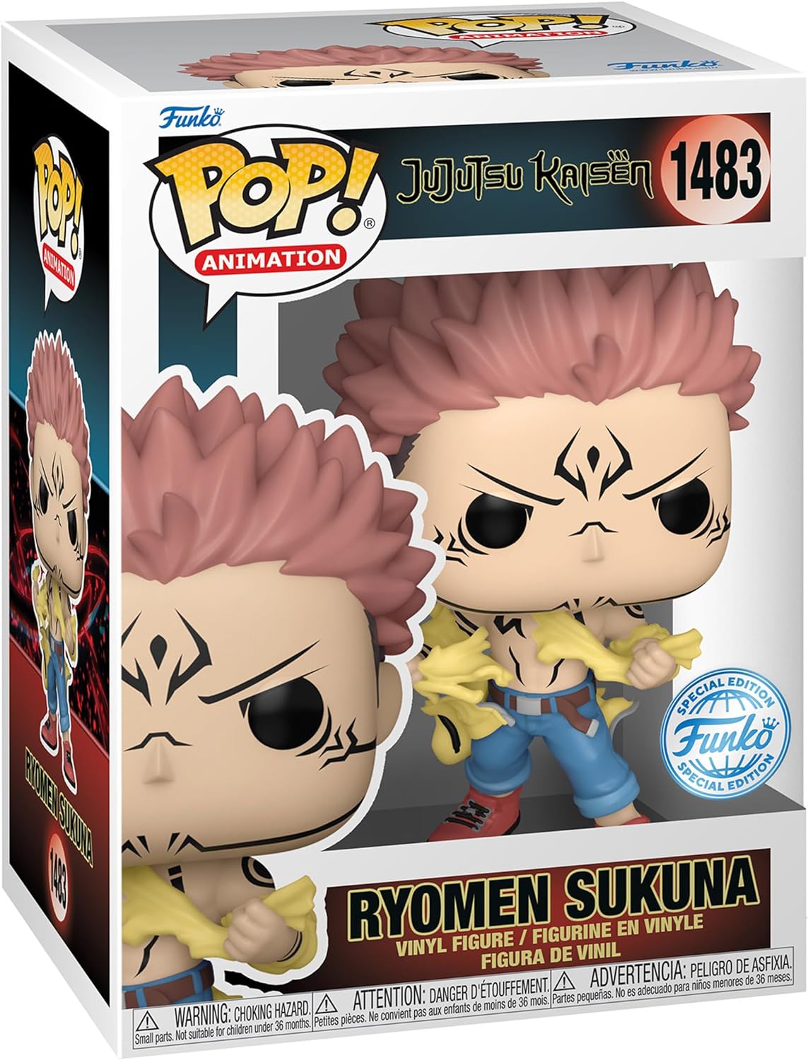 Funko Pop! Animation: Jujutsu Kaisen - Sukuna Tearing Shirt - King Gaming