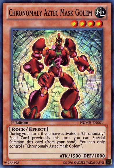 Chronomaly Aztez Mask Golem - Super Rare - King Gaming