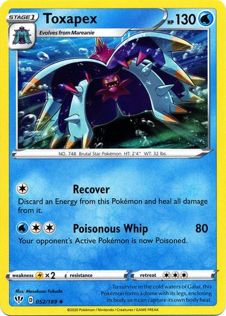 Toxapex - 52/189 - Uncommon - King Gaming