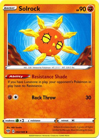 Solrock - 92/189 - Uncommon - King Gaming