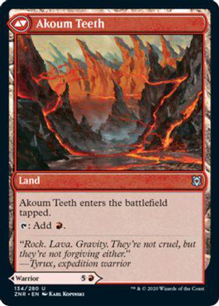 Akoum Warrior // Akoum Teeth - U #134 King Gaming