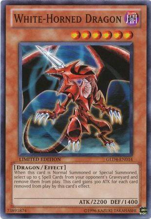 White-Horned Dragon - Common - Yu-Gi-Oh King Gaming