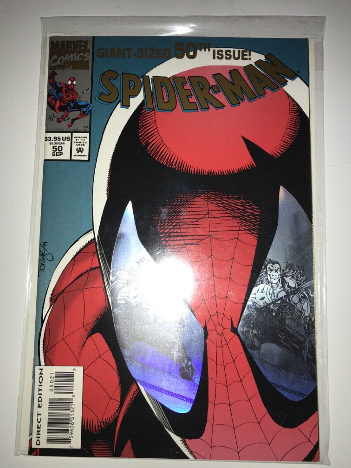 SPIDER-MAN GIANT-SIZE (1990) #50 HOLOGRAPHIC FOIL COVER SEP 1994 MARVEL - King Gaming
