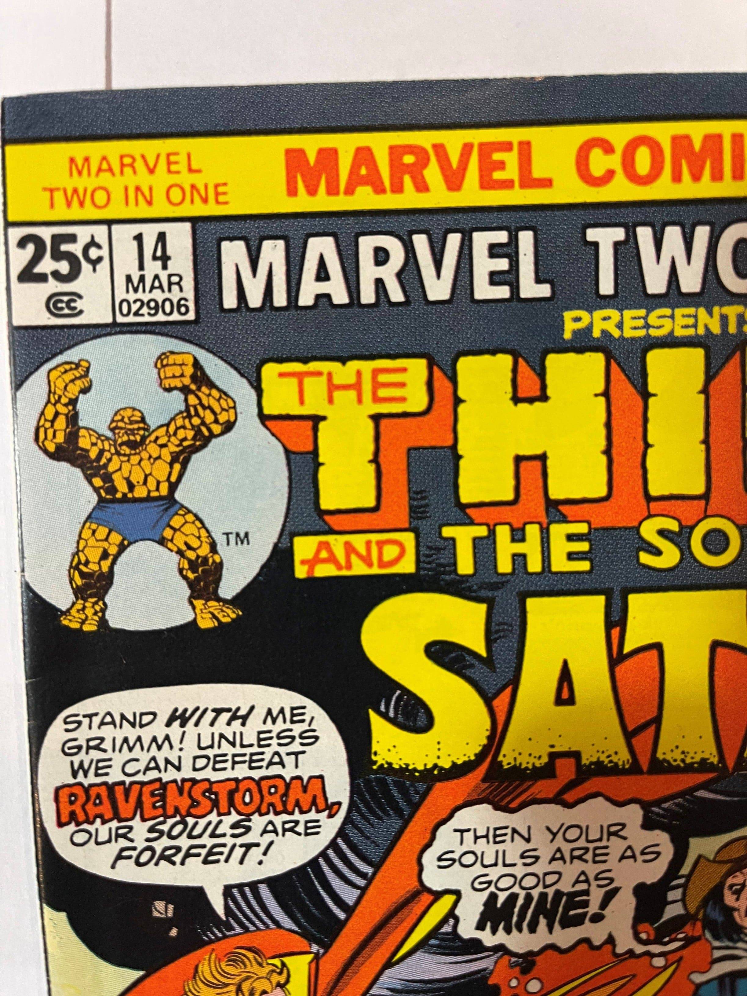 Marvel Two-In-One Comic Book #14 The Thing & Son of Satan Marvel 1976 Very Fine - Used/Collector - Rare King Gaming