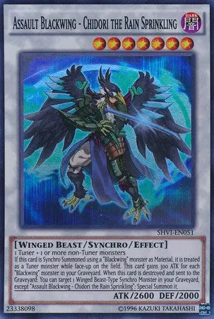 Assault Blackwing - Chidori the Rain Sprinkling - Super Rare - Yu-Gi-Oh King Gaming