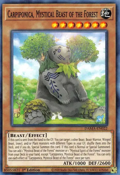 Carpiponica, Mystical Beast of the Forest - Common - Yu-Gi-Oh King Gaming