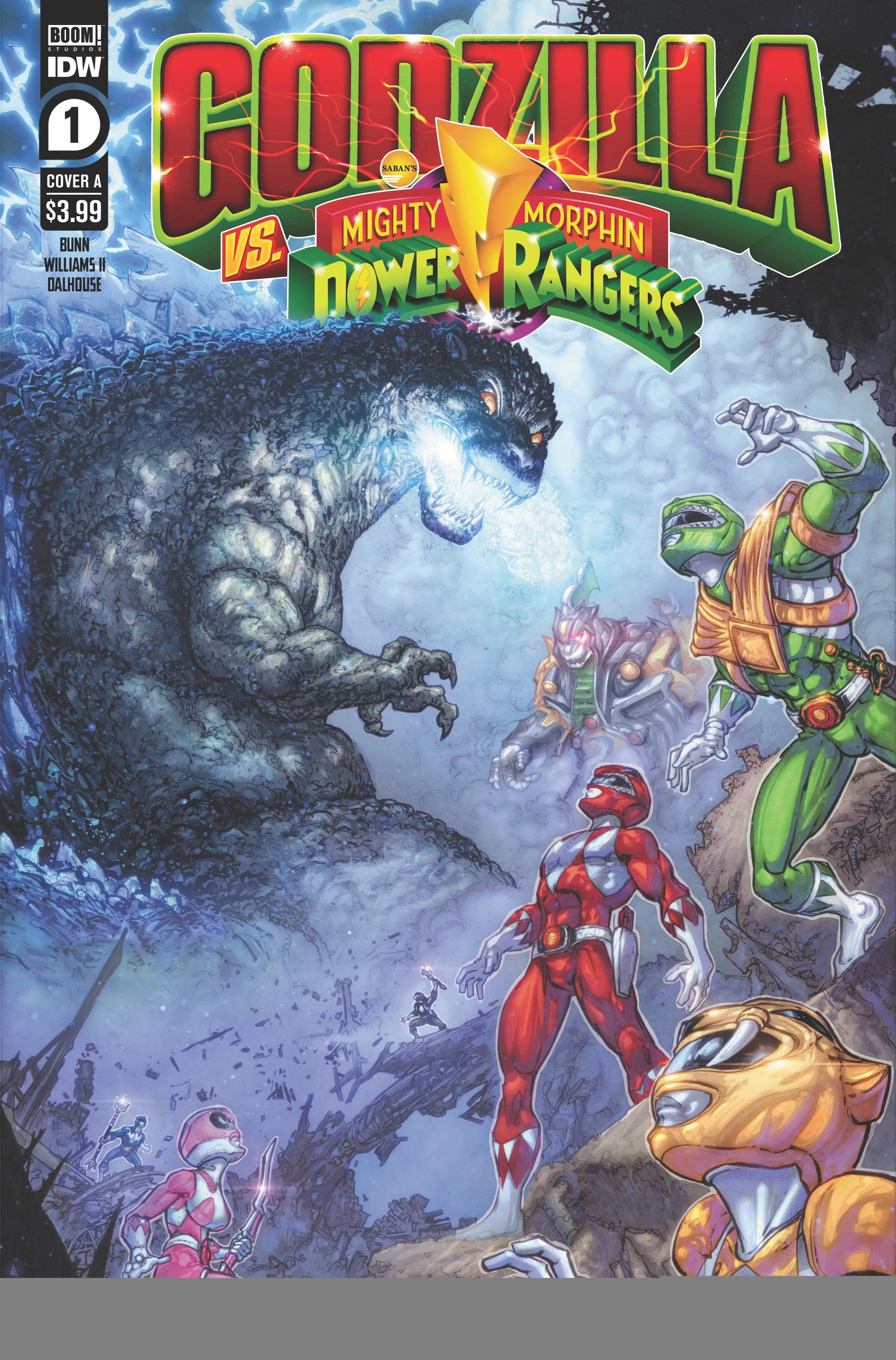 GODZILLA VS MMPR #1 (OF 5) CVR A FREDDIE WILLIAMS II King Gaming