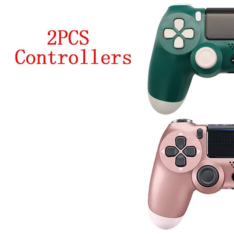 2PCS Joystick PS4 Wireless Game Controller For Sony Controller Bluetooth Vibration Gamepad For PS4 Console King Gaming