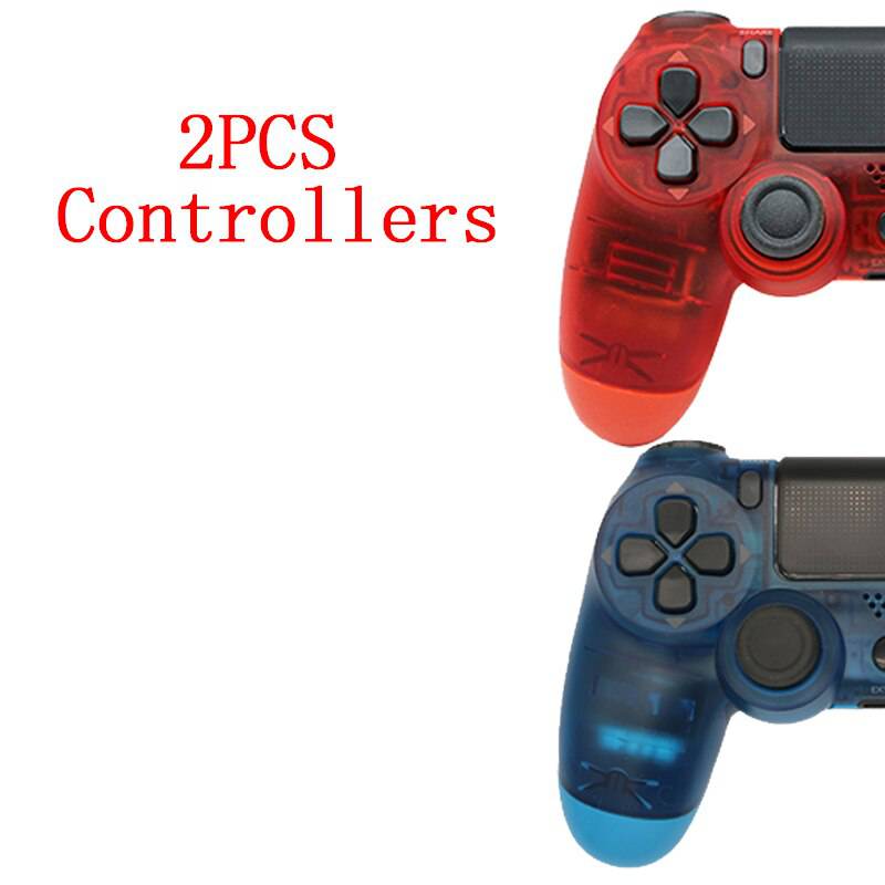 2PCS Joystick PS4 Wireless Game Controller For Sony Controller Bluetooth Vibration Gamepad For PS4 Console King Gaming