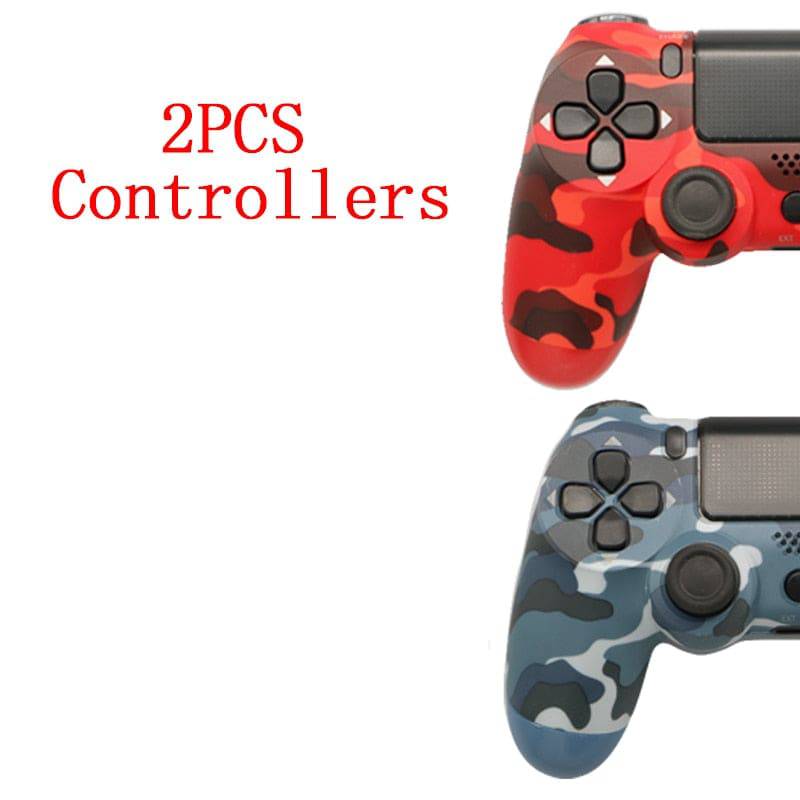 2PCS Joystick PS4 Wireless Game Controller For Sony Controller Bluetooth Vibration Gamepad For PS4 Console King Gaming
