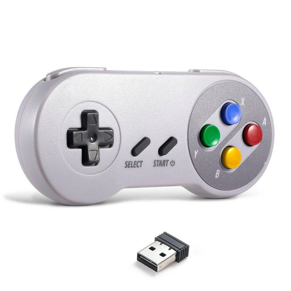 Wireless Gamepad 2.4GHz remote controller USB joystick Console for SNES/NES Games for Windows 10/8/7 PC Raspberry Pi3 for Switch King Gaming