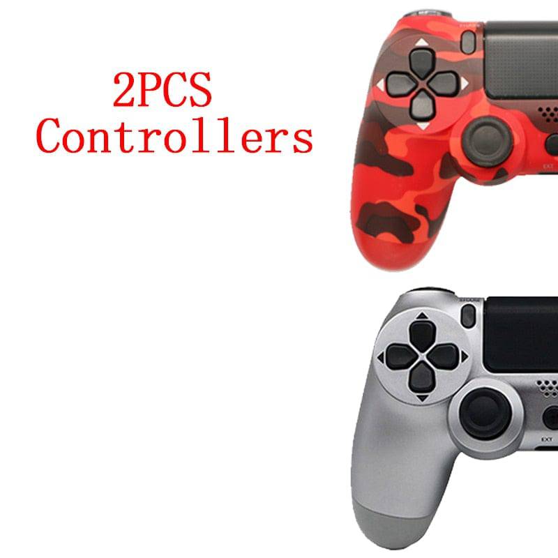 2PCS Joystick PS4 Wireless Game Controller For Sony Controller Bluetooth Vibration Gamepad For PS4 Console King Gaming