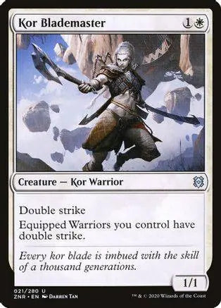 Kor Blademaster #21 - U - Magic TCG King Gaming