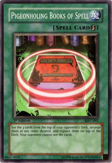 Pigeonholing Books Of Spell - Common - Yu-Gi-Oh King Gaming