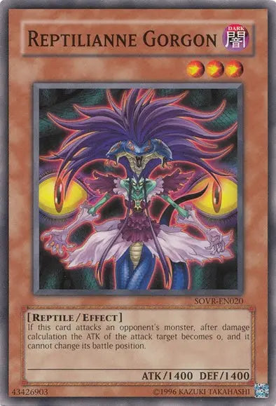 Reptilianne Gorgon - Common - Yu-Gi-Oh King Gaming