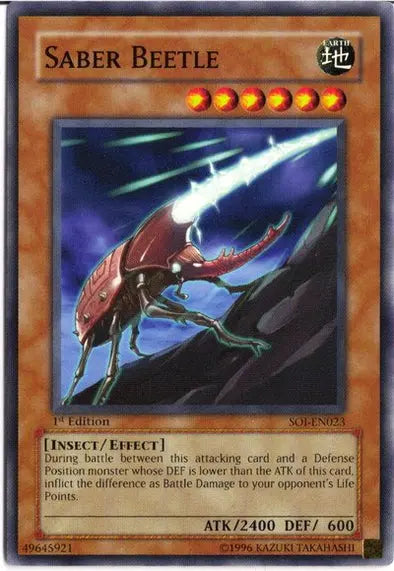 Saber Beetle - Common - Yu-Gi-Oh King Gaming