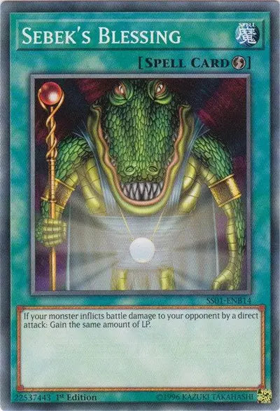 Sebek's Blessing - Common - Yu-Gi-Oh King Gaming
