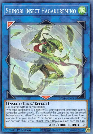 Shinobi Insect Hagakuremino - Common - Yu-Gi-Oh King Gaming