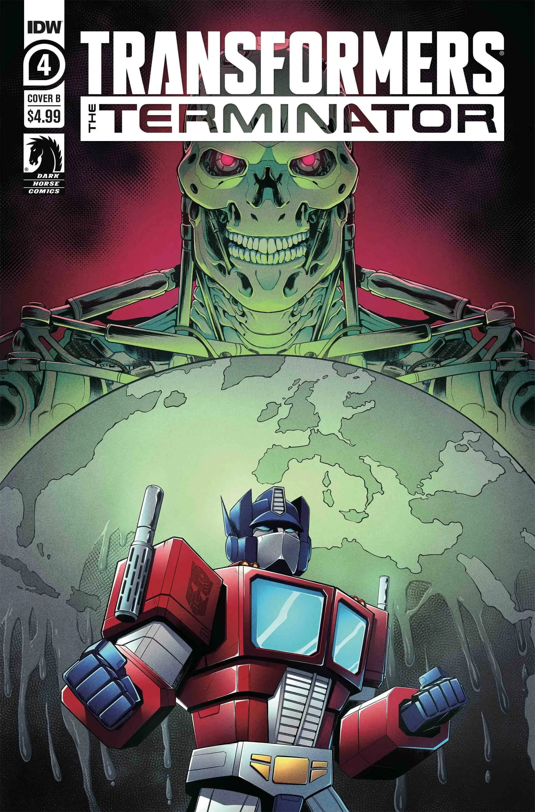 Transformers Vs Terminator #4 (OF 4) Cvr B Monfort King Gaming