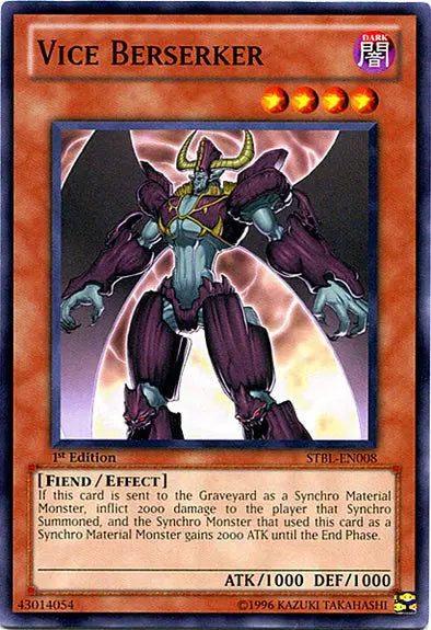 Vice Berserker - Common - Yu-Gi-Oh King Gaming