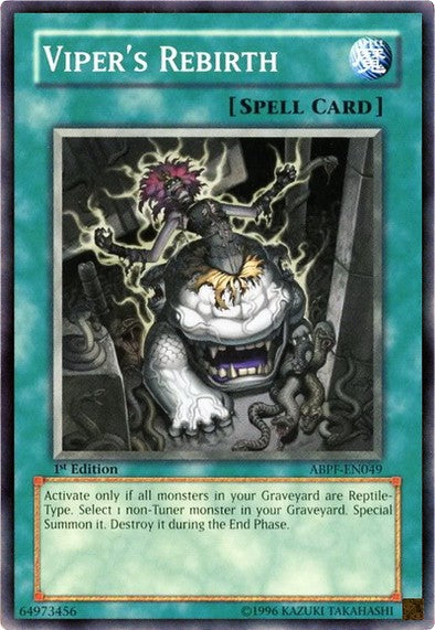 Viper's Rebirth - Common - Yu-Gi-Oh King Gaming
