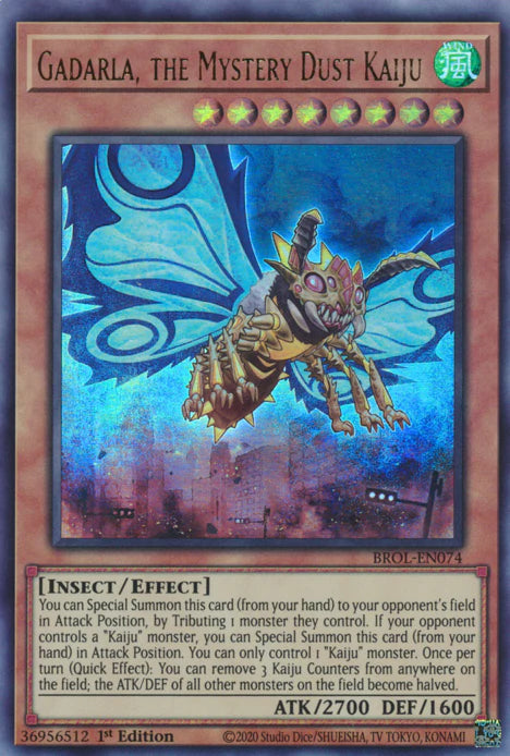 Gadarla, the Mystery Dust Kaiju - Ultra Rare - Yu-Gi-Oh King Gaming