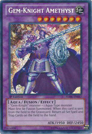 Gem-Knight Amethyst - NM Secret Rare King Gaming