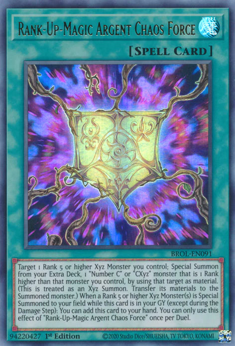 Rank-Up-Magic Argent Chaos Force - Ultra Rare - Yu-Gi-Oh King Gaming