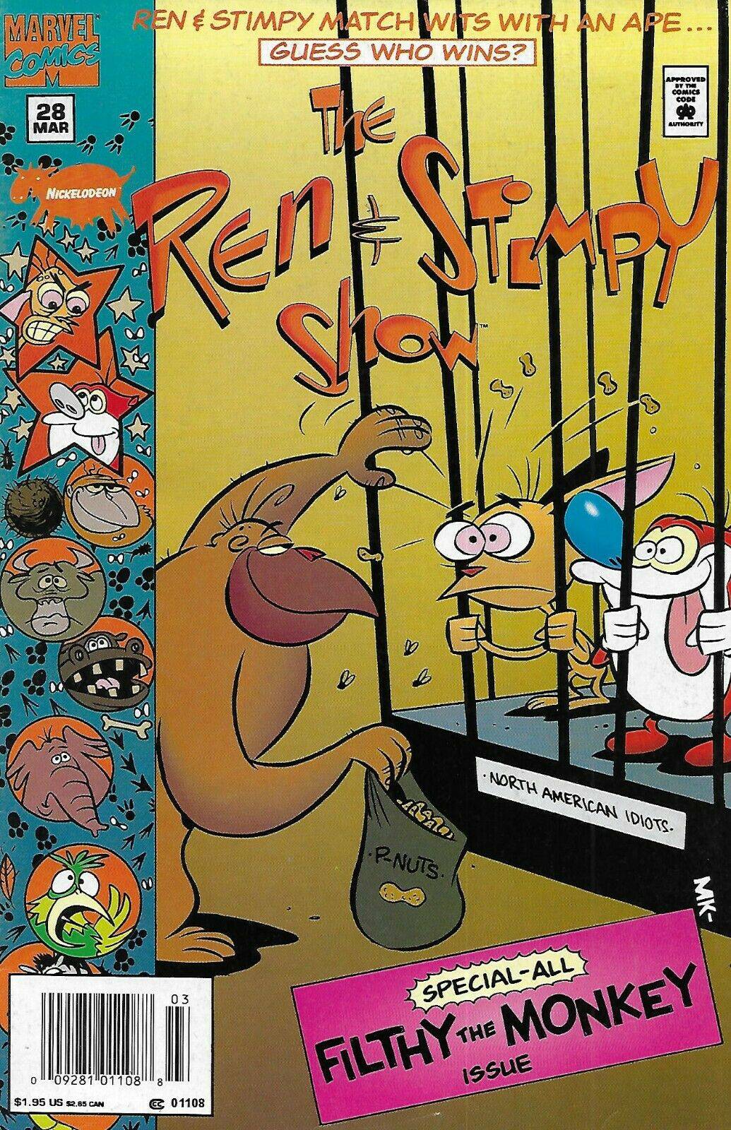Ren & Stimpy Show Comic #28 1995 Barry Dutter Mike Kazaleh King Gaming