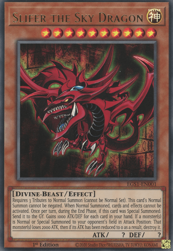Slifer the Sky Dragon - NM Ultra Rare King Gaming