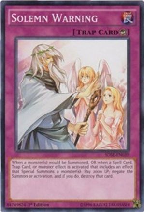 Solemn Warning - Common - King Gaming 