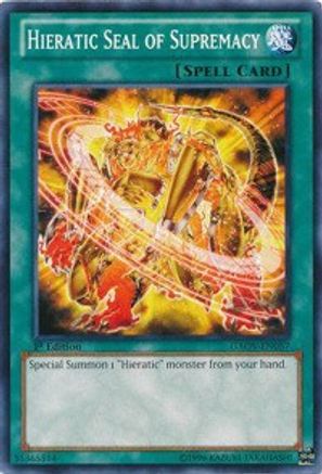 Hieratic Seal of Supremacy - Common - King Gaming 