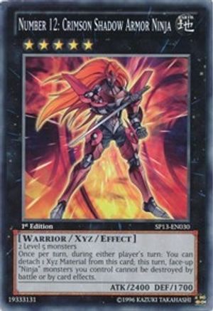 Number 12: Crimson Shadow Armor Ninja - Common - King Gaming 