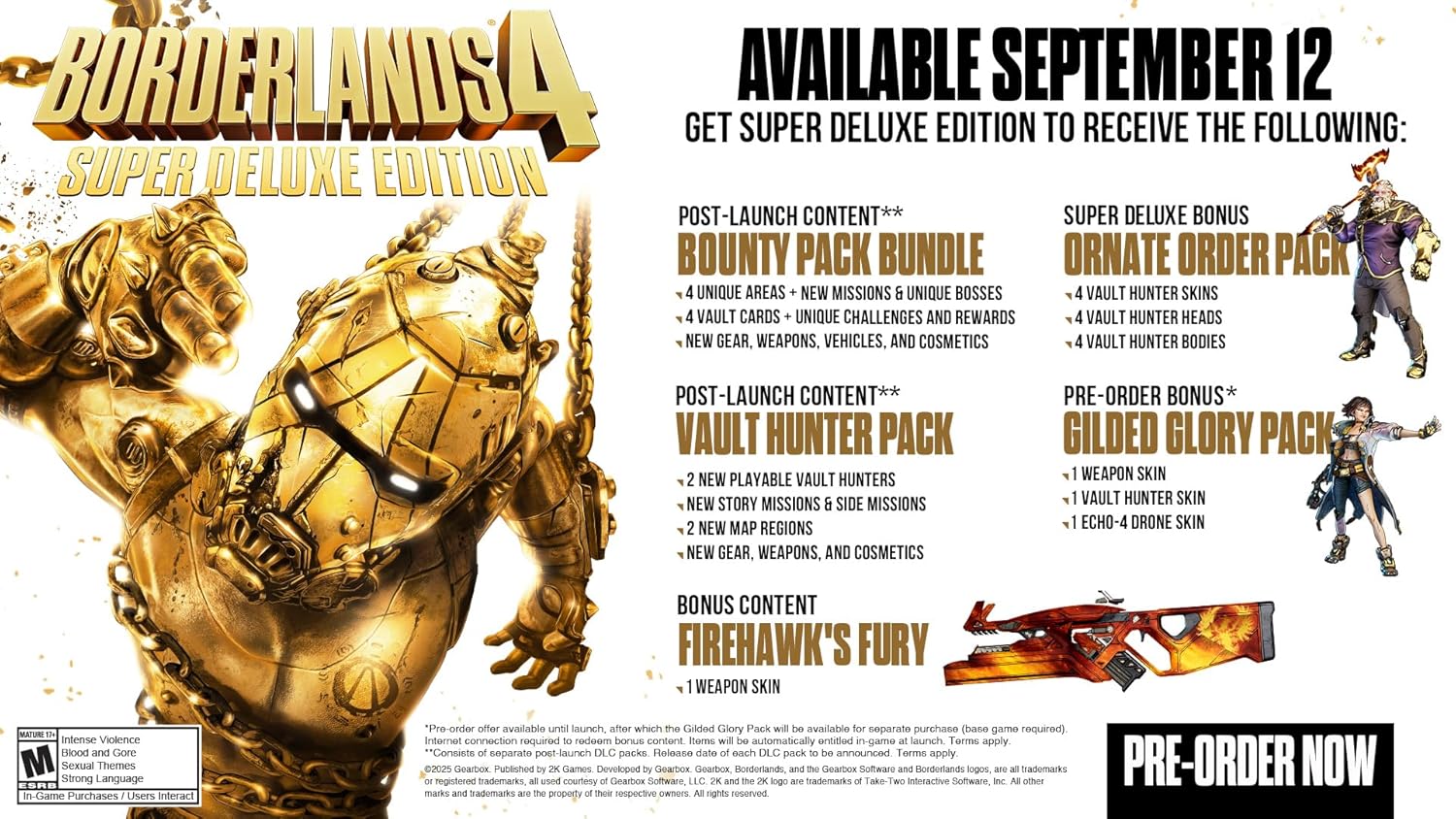 Borderlands 4: Super Deluxe Edition PlayStation 5 - Pre Order