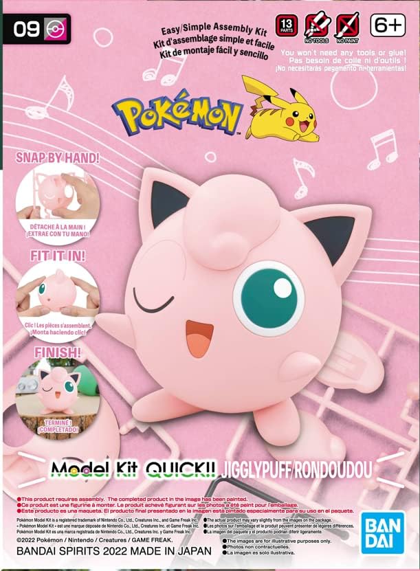 POKEMON 09 JIGGLYPUFF QUICK MODEL KIT