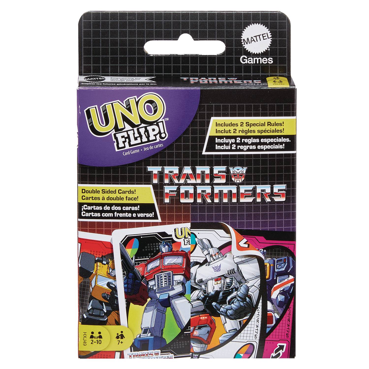 UNO FLIP TRANSFORMERS CARD GAME