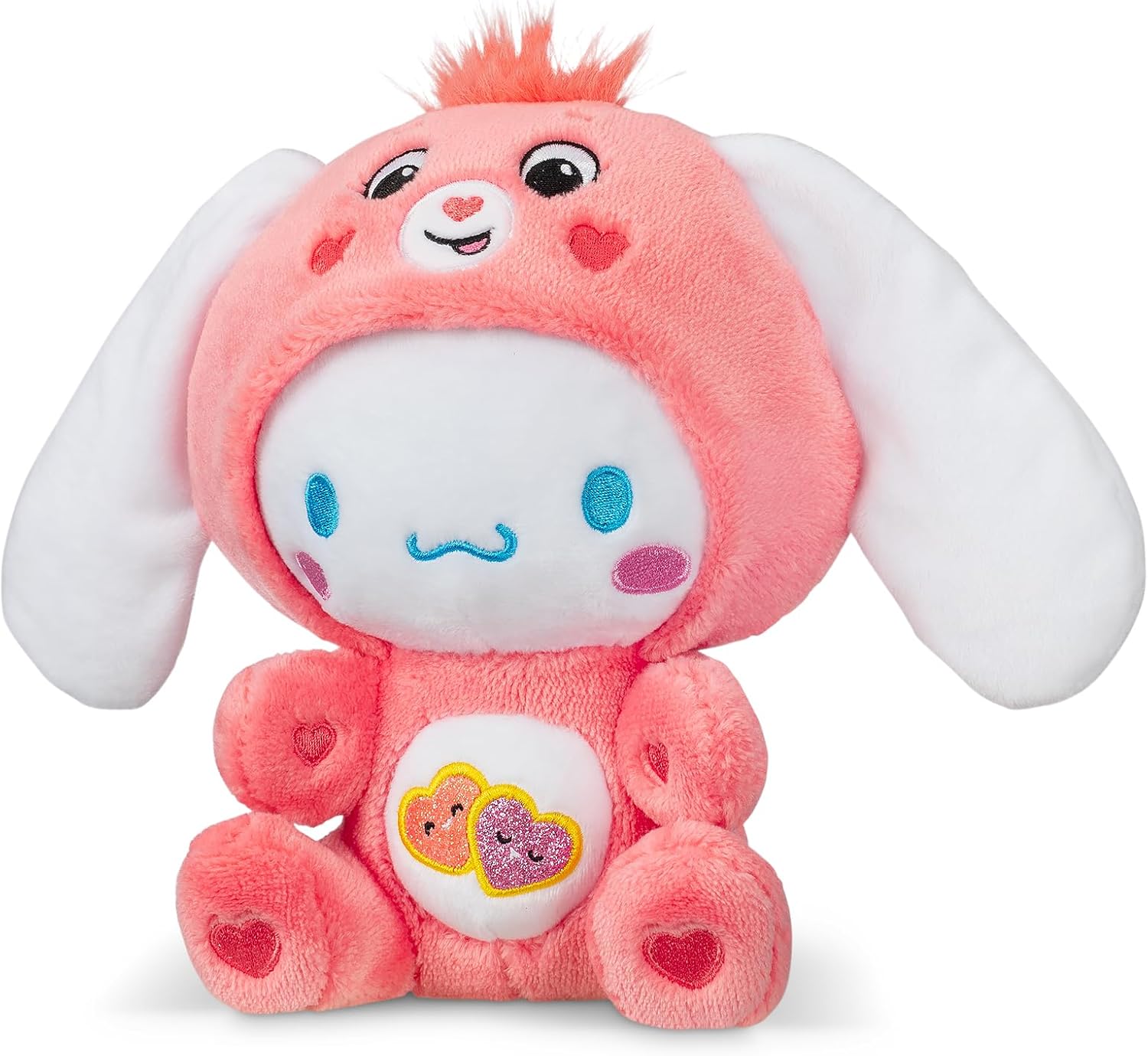 Care Bears Cinnamoroll Dressed As Love-a-Lot Bear 8" Fun-Size Plush