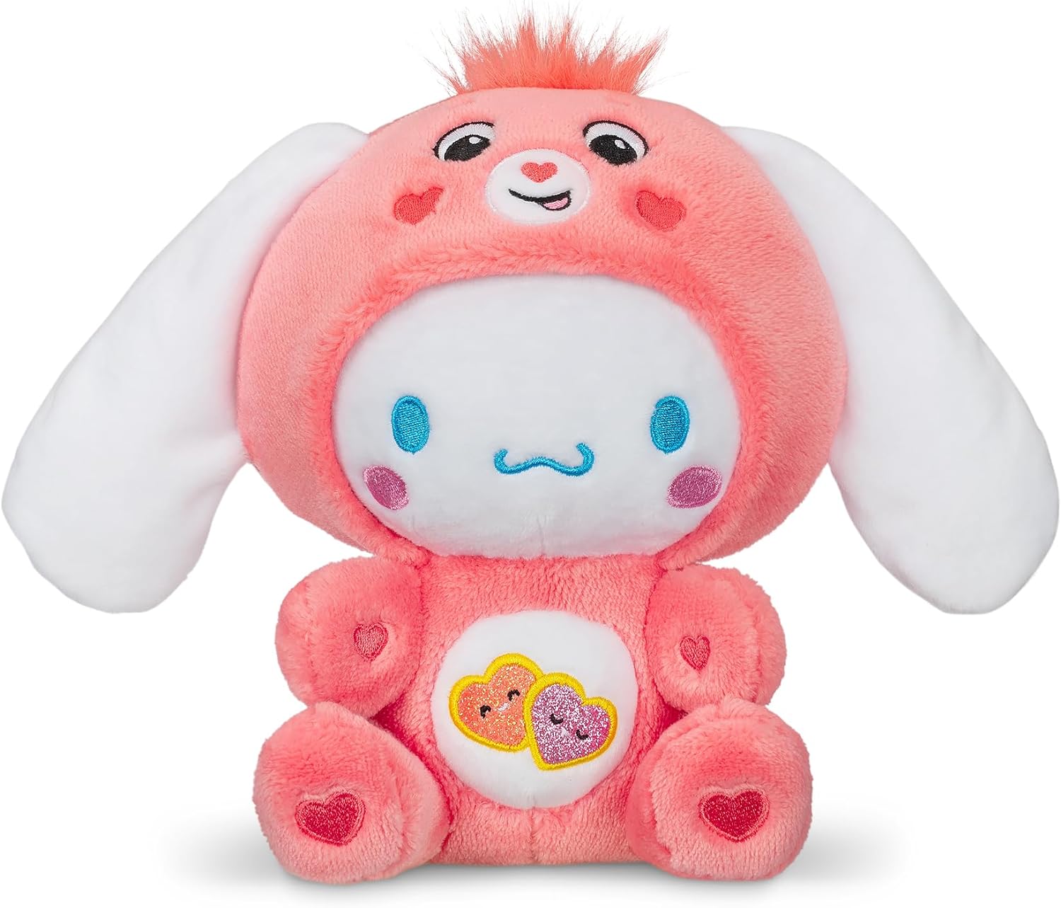 Care Bears Cinnamoroll Dressed As Love-a-Lot Bear 8" Fun-Size Plush