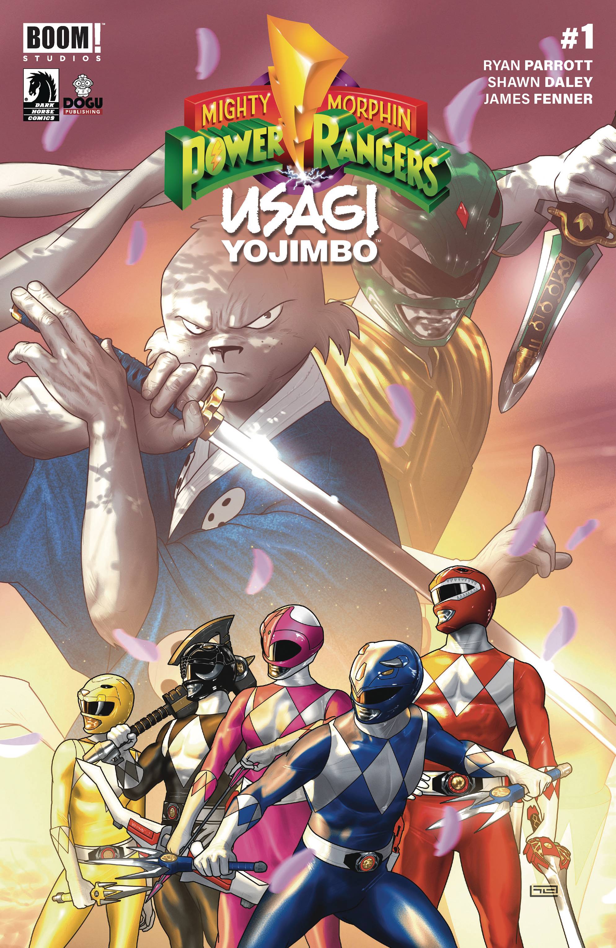 MIGHTY MORPHIN POWER RANGERS USAGI YOJIMBO #1 CVR A CLARKE - King Gaming 