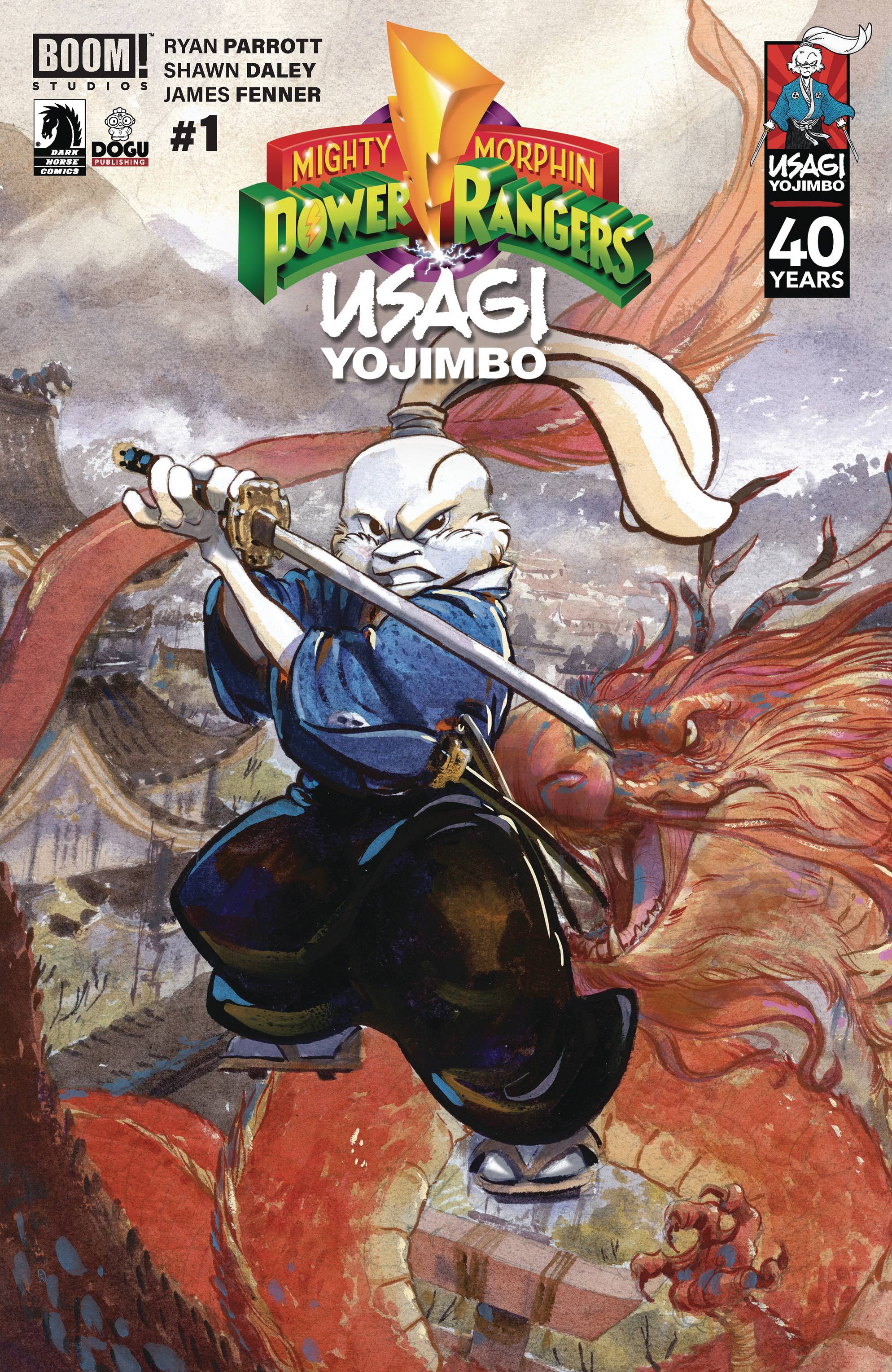 MIGHTY MORPHIN POWER RANGERS USAGI YOJIMBO #1 CVR C CULLUM - King Gaming 