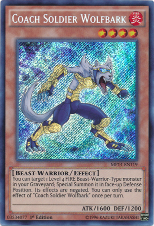 Coach Soldier Wolfbark - Secret Rare - King Gaming 