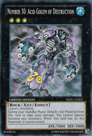Number 30: Acid Golem of Destruction - Super Rare - King Gaming 