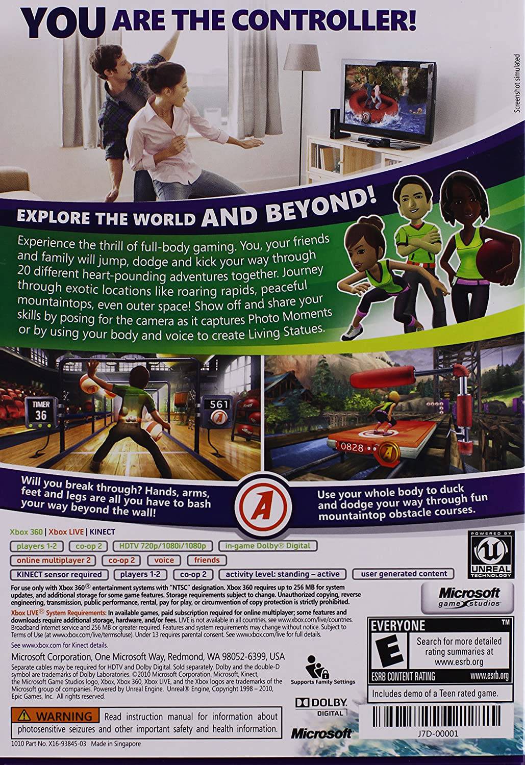 Kinect Adventures for Xbox 360 2024