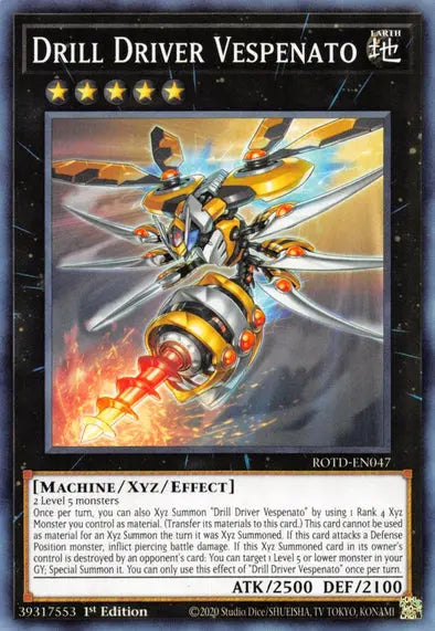 Drill Driver Vespenato - Common - Yu-Gi-Oh King Gaming