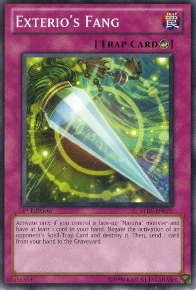 Exterio's Fang - Common - Yu-Gi-Oh King Gaming